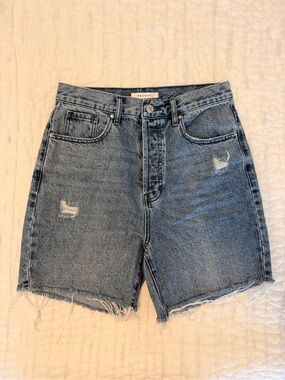 PacSun Dad Shorts Size 28 High Rise Distressed Denim Jean Shorts